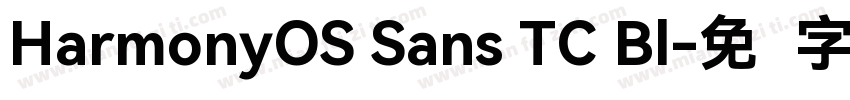HarmonyOS Sans TC Bl字体转换
